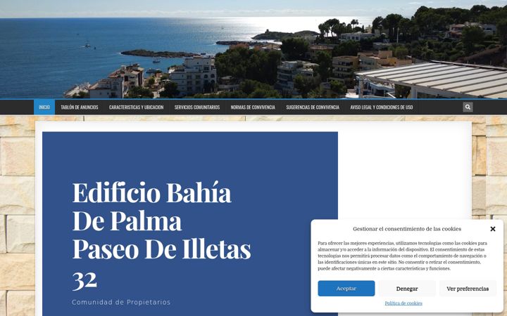 Skjermbilde av edificiobahiadepalmailletas.es