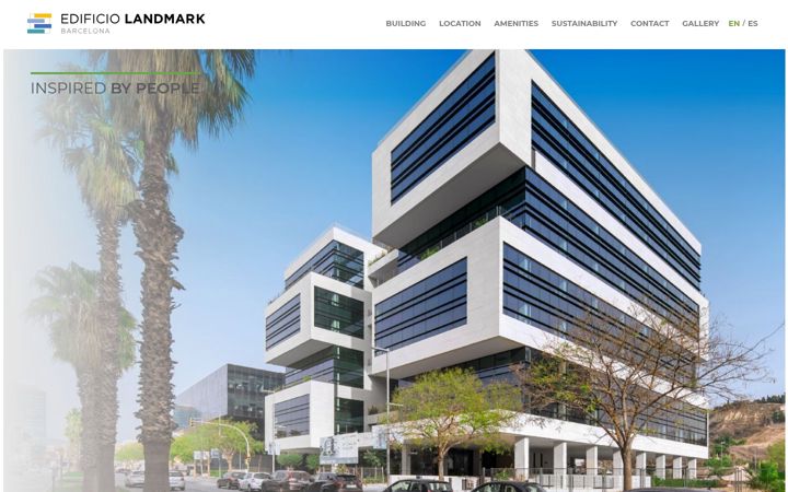 Screenshot of edificiolandmark.com
