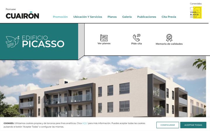 Screenshot of edificiopicassoutebo.com