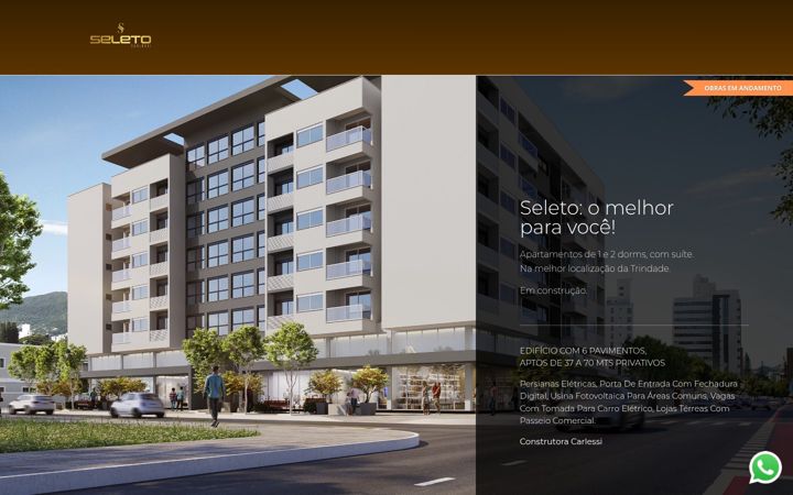 Screenshot of edificioseleto.com.br