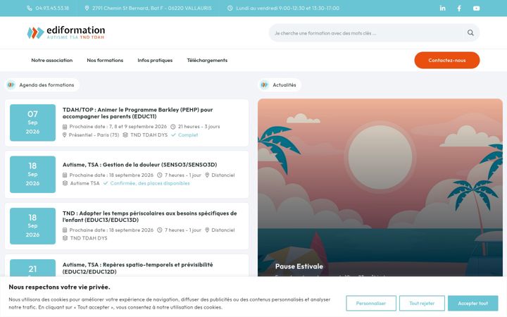 Screenshot of ediformation.fr