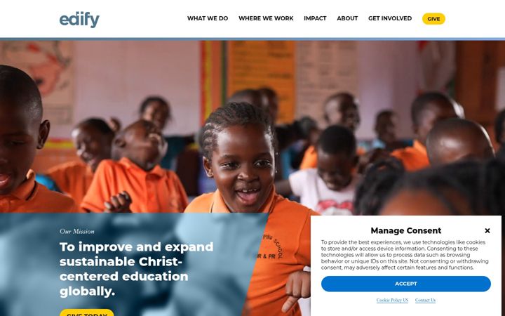 Screenshot of edify.org