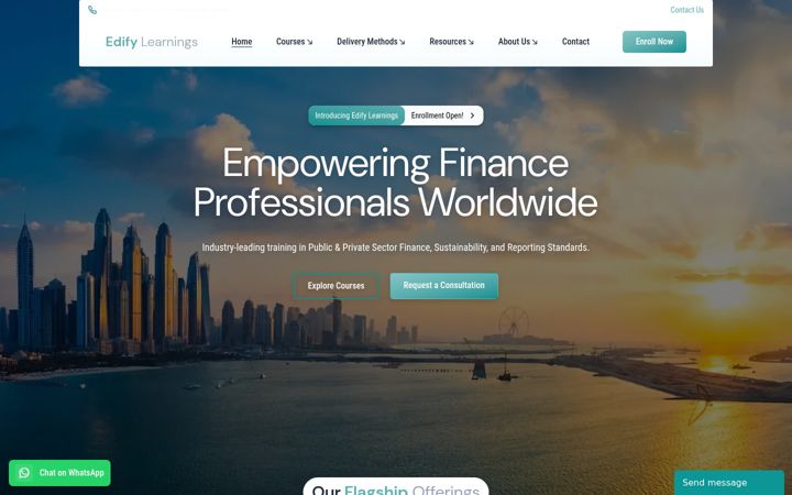 Captura de pantalla de edifylearnings.org