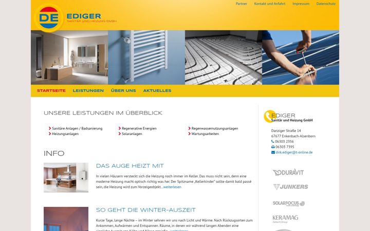 Screenshot of ediger-sanitaer.de