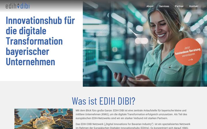 Screenshot of edih-dibi.de