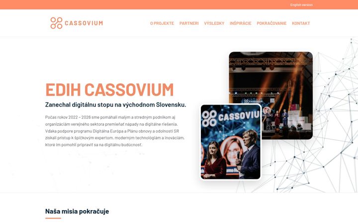 Screenshot of edihcassovium.sk