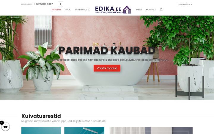 Screenshot of edika.ee