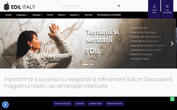 Screenshot of edil-italy.ro