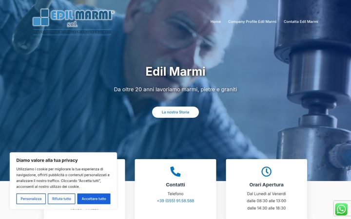 Screenshot von edil-marmi.it