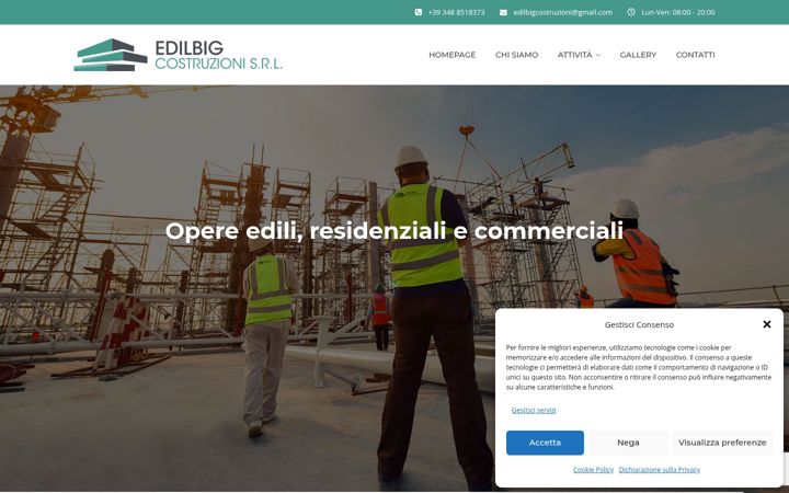 Ekrano kopija edilbigcostruzioni.it