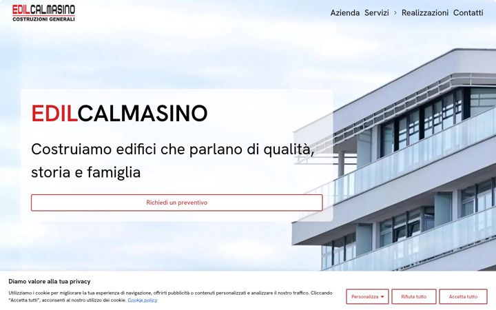 Ekrano kopija edilcalmasino.it