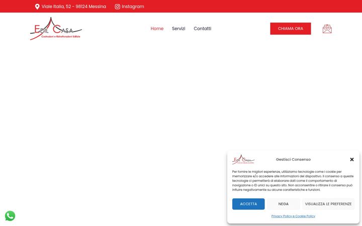Screenshot of edilcasamessina.com