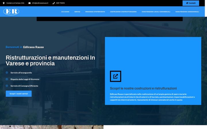 Screenshot of edilcasarauso.it