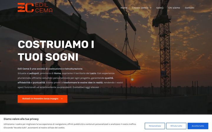 Screenshot of edilcema.com