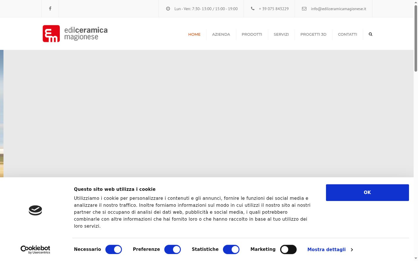 Screenshot des Einwilligungsbanners vor jeglicher Interaktion