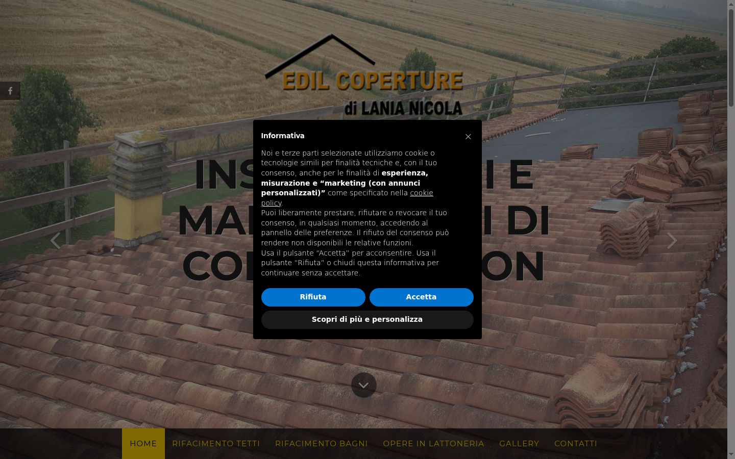 Screenshot des Einwilligungsbanners vor jeglicher Interaktion