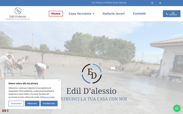 Screenshot of edildalessio.eu