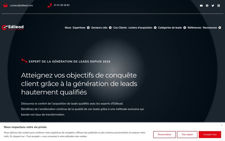 Screenshot of edilead.com