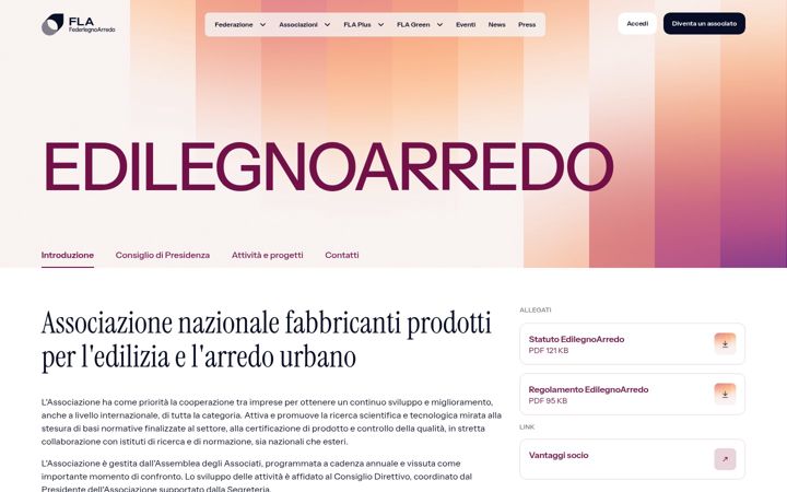 Screenshot of edilegno.org