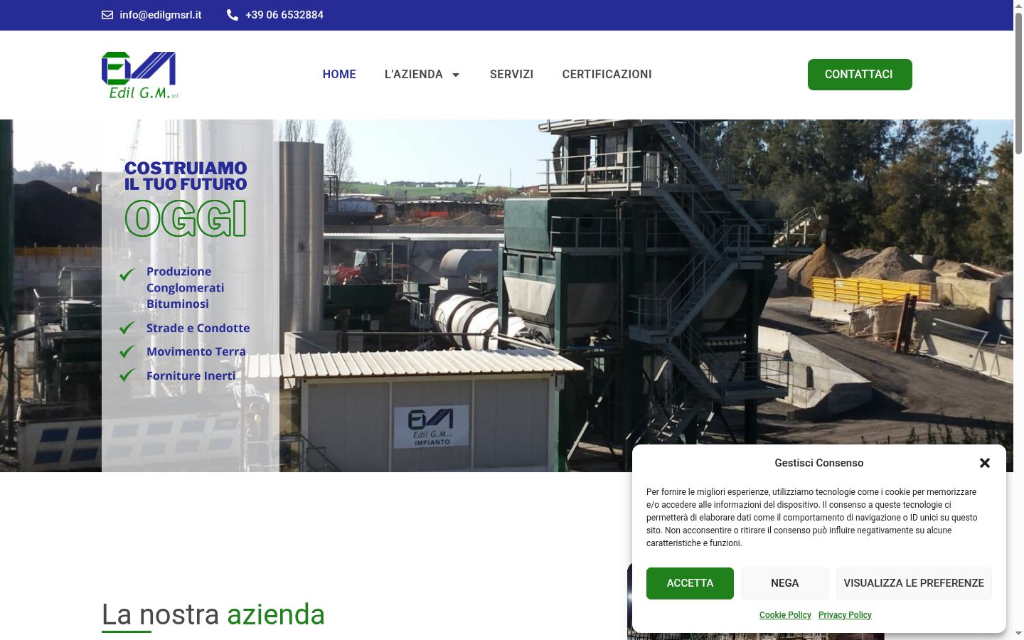 Képernyőkép a bármilyen interakció előtt megjelenő hozzájárulási bannerről