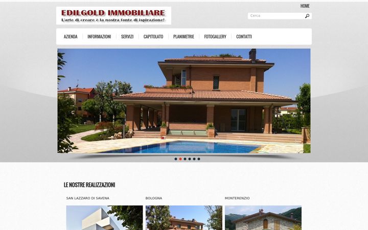 Screenshot of edilgoldimmobiliare.com