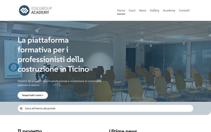 Screenshot ta' edilgroupacademy.ch