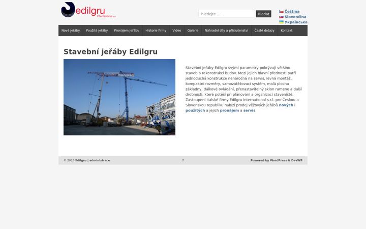 Screenshot of edilgru.cz