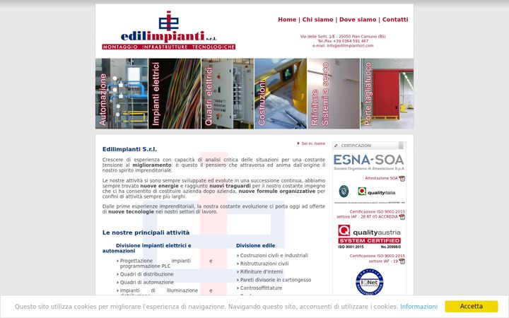 Screenshot of edilimpiantisrl.com