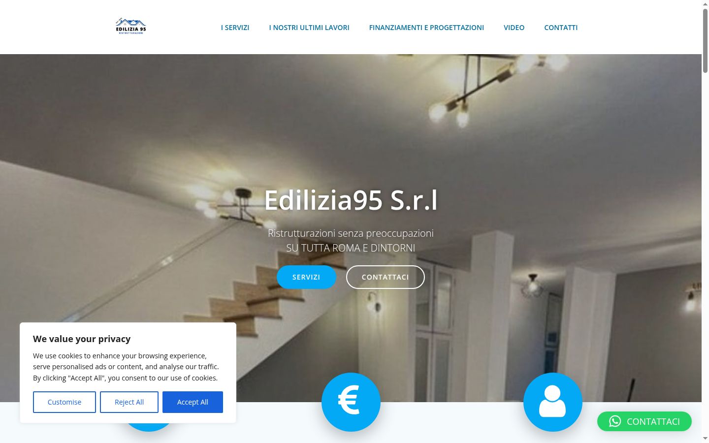 Screenshot des Einwilligungsbanners vor jeglicher Interaktion