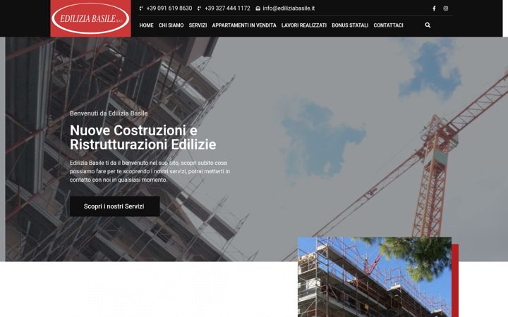 Screenshot of ediliziabasile.it