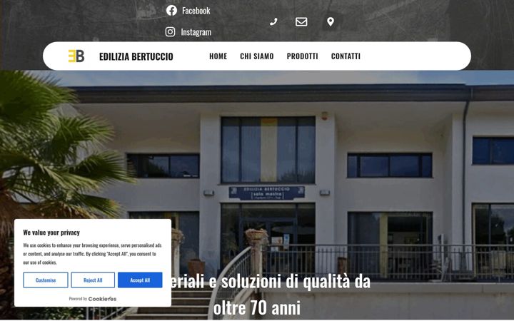 Screenshot of ediliziabertuccio.com