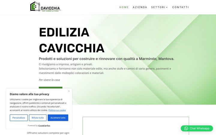 Screenshot of ediliziacavicchia.it