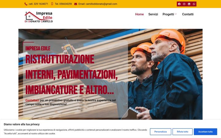 Ekrano kopija ediliziadidonato.it