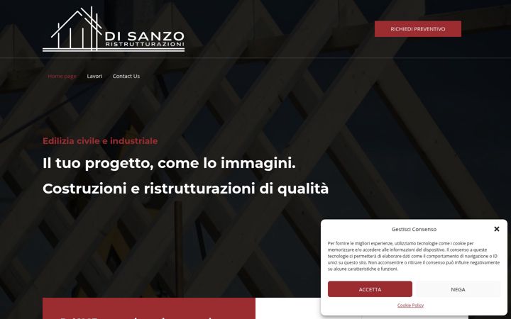Screenshot of ediliziadisanzo.it