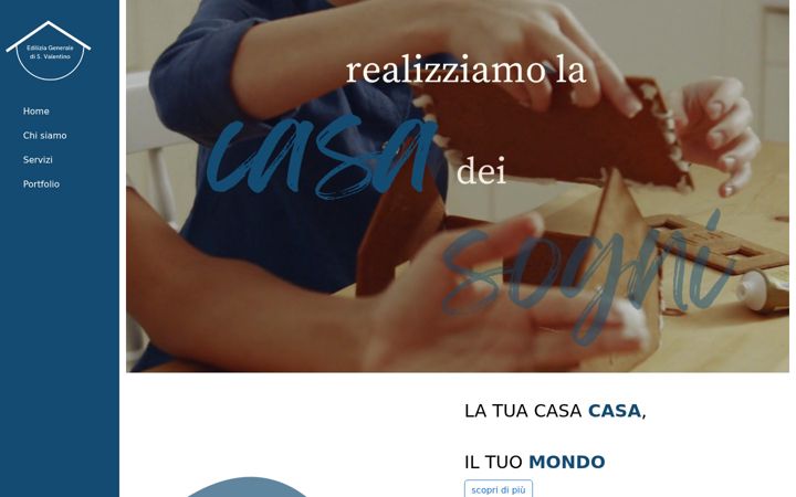 Screenshot of ediliziageneralediserbanvalentino.com