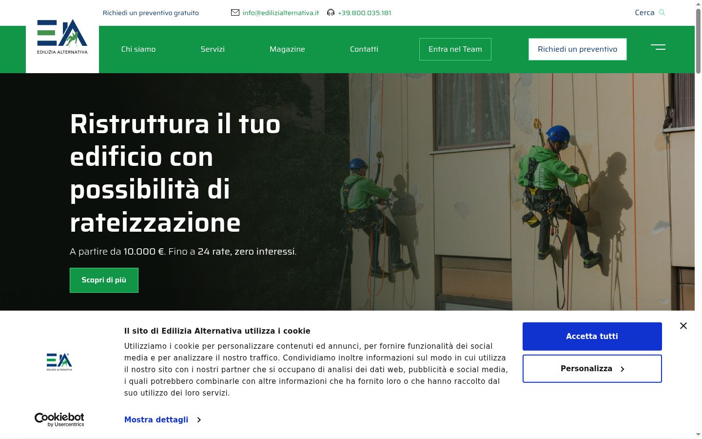Sutikimo reklamjuostės, rodytos prieš bet kokią sąveiką, ekrano kopija
