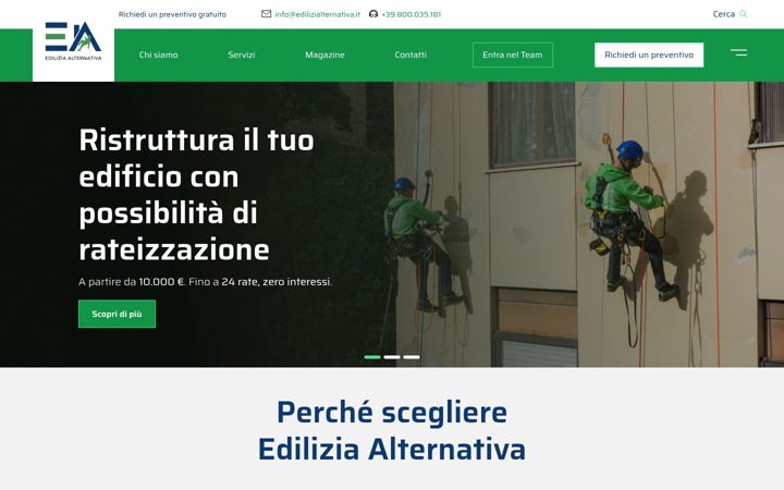 Screenshot of edilizialternativa.it