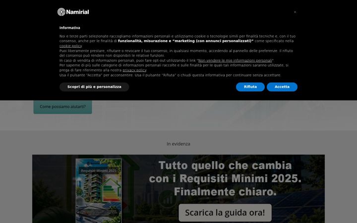 Screenshot of edilizianamirial.it