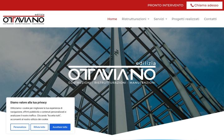 Screenshot of ediliziaottaviano.com