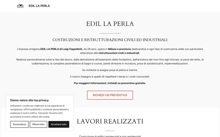 Screenshot of edillaperla.com