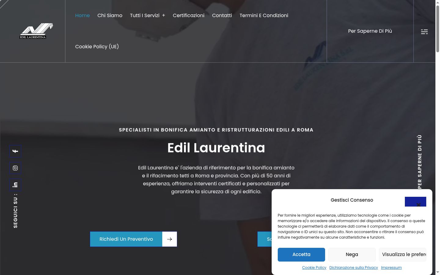 Snímek obrazovky baneru souhlasu zobrazeného před jakoukoli interakcí