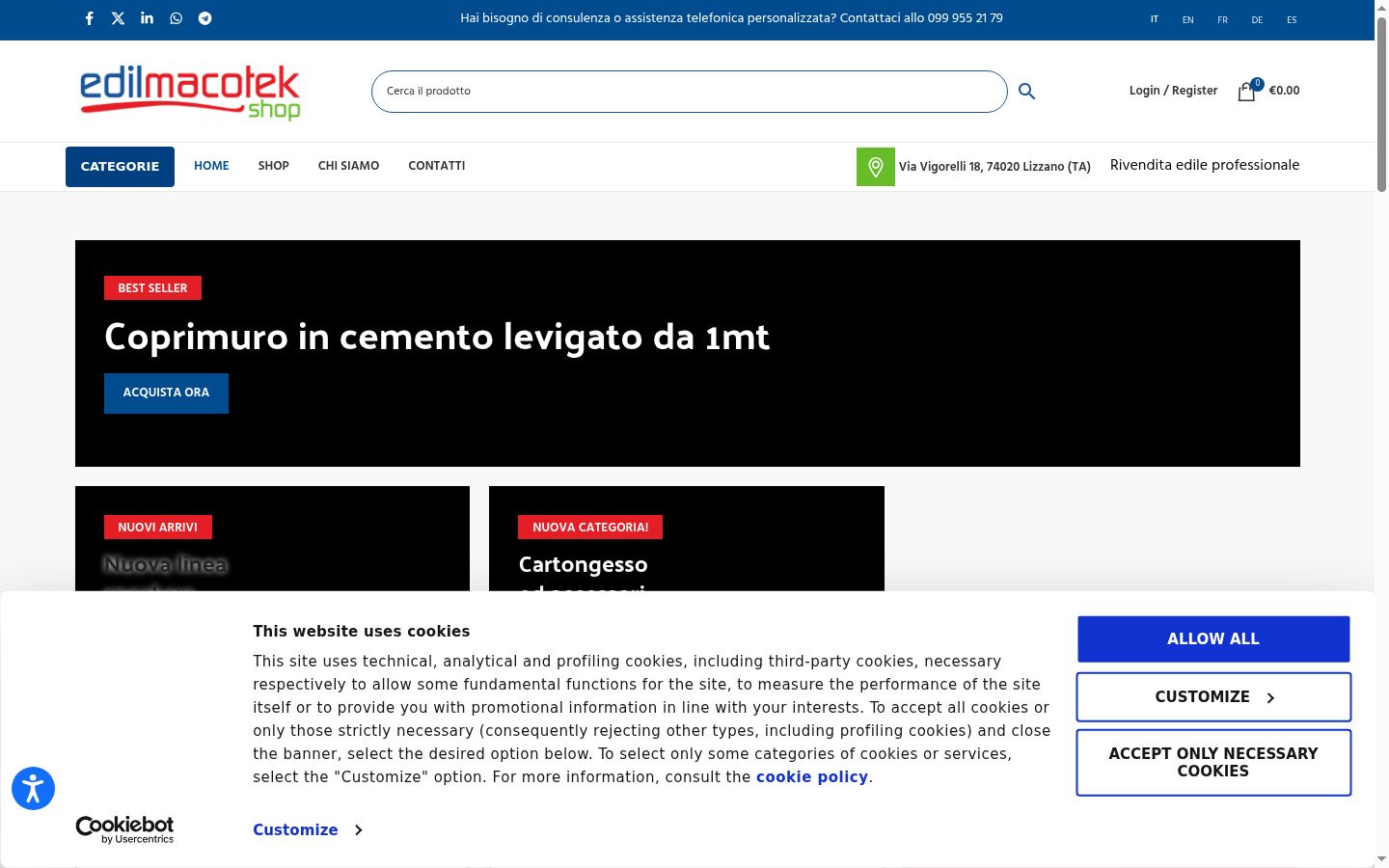 Sutikimo reklamjuostės, rodytos prieš bet kokią sąveiką, ekrano kopija