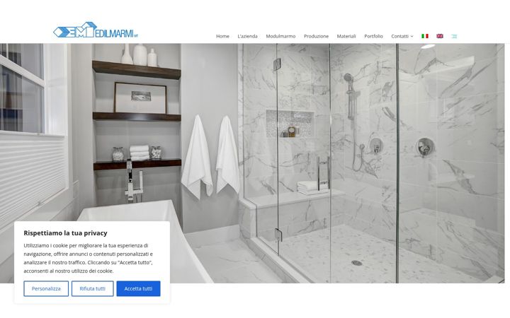 Screenshot of edilmarmisrl.com