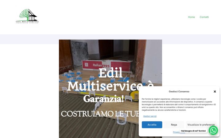 Screenshot of edilmultiservicepalermo.it
