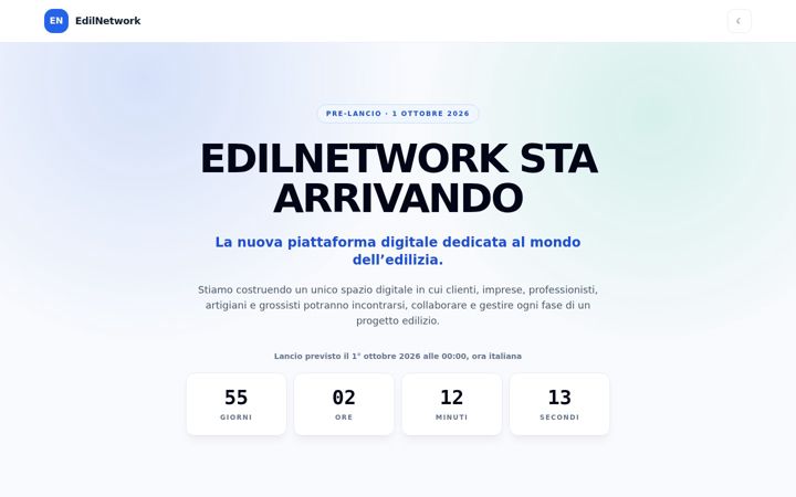 Screenshot of edilnetwork.it