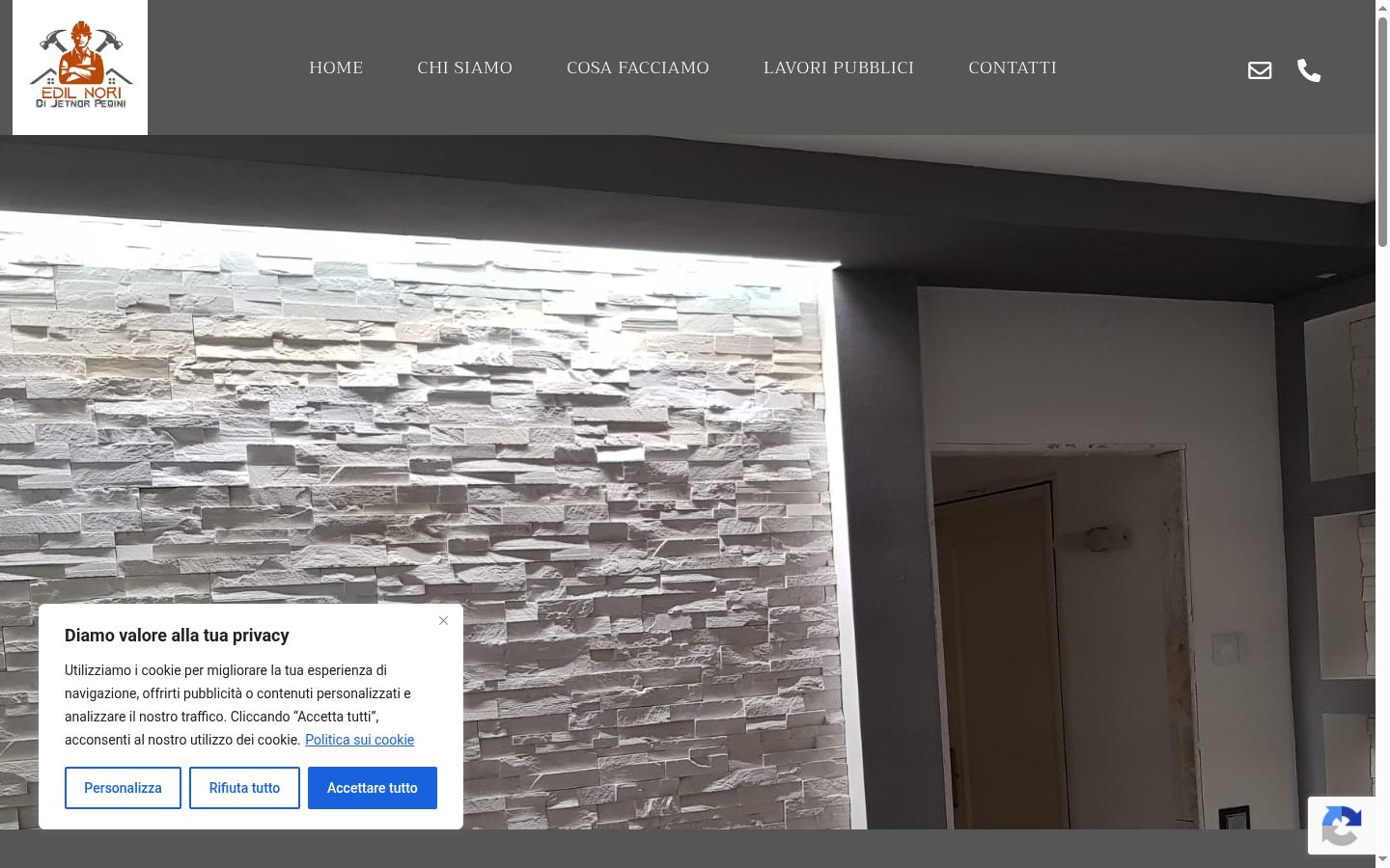 Screenshot του banner συγκατάθεσης που εμφανίστηκε πριν από οποιαδήποτε αλληλεπίδραση