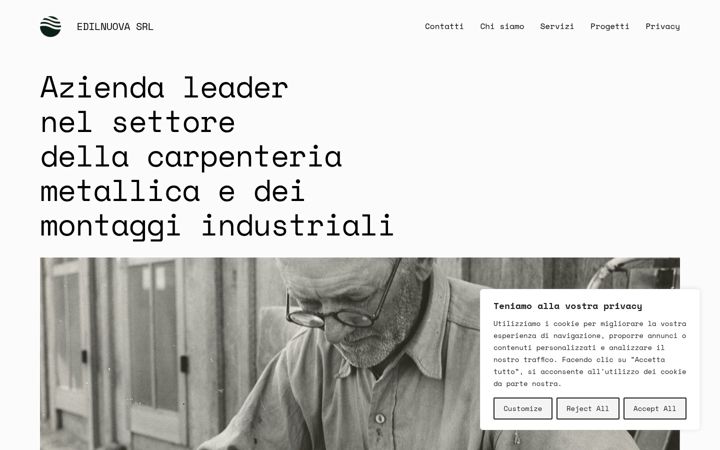 Screenshot of edilnuovasrl.com