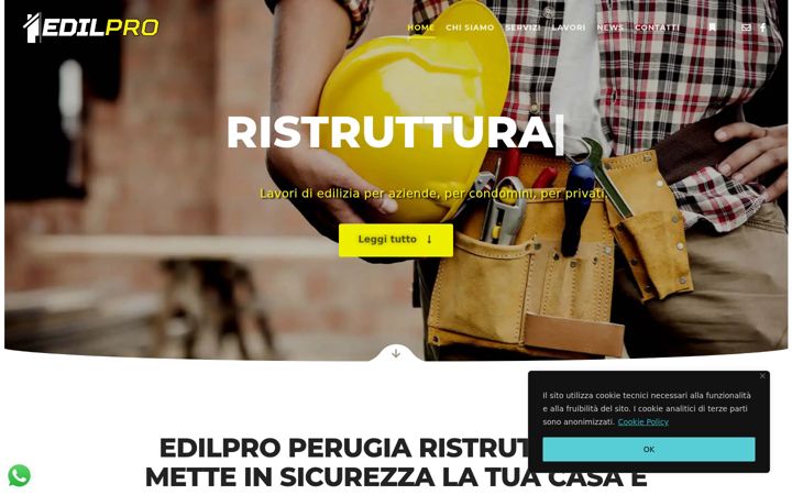Screenshot of edilpro-perugia.it