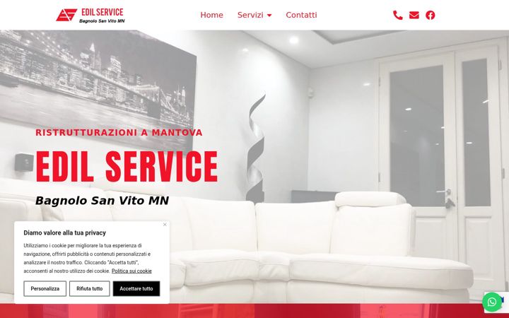 Ekrano kopija edilservicemantova.it