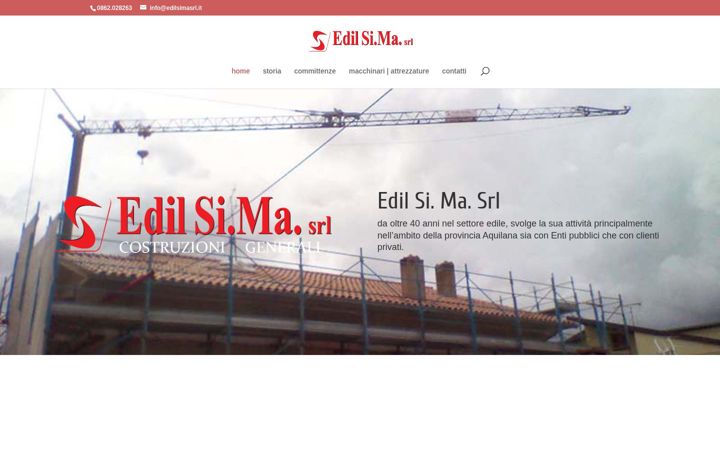 Screenshot of edilsimasrl.it